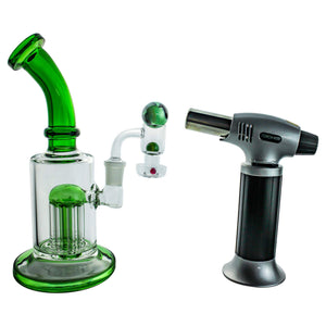 Spin Matrix Marbled Terp Slurper Complete Dabbing Kit #1 | Green Kit With Torch | TDS