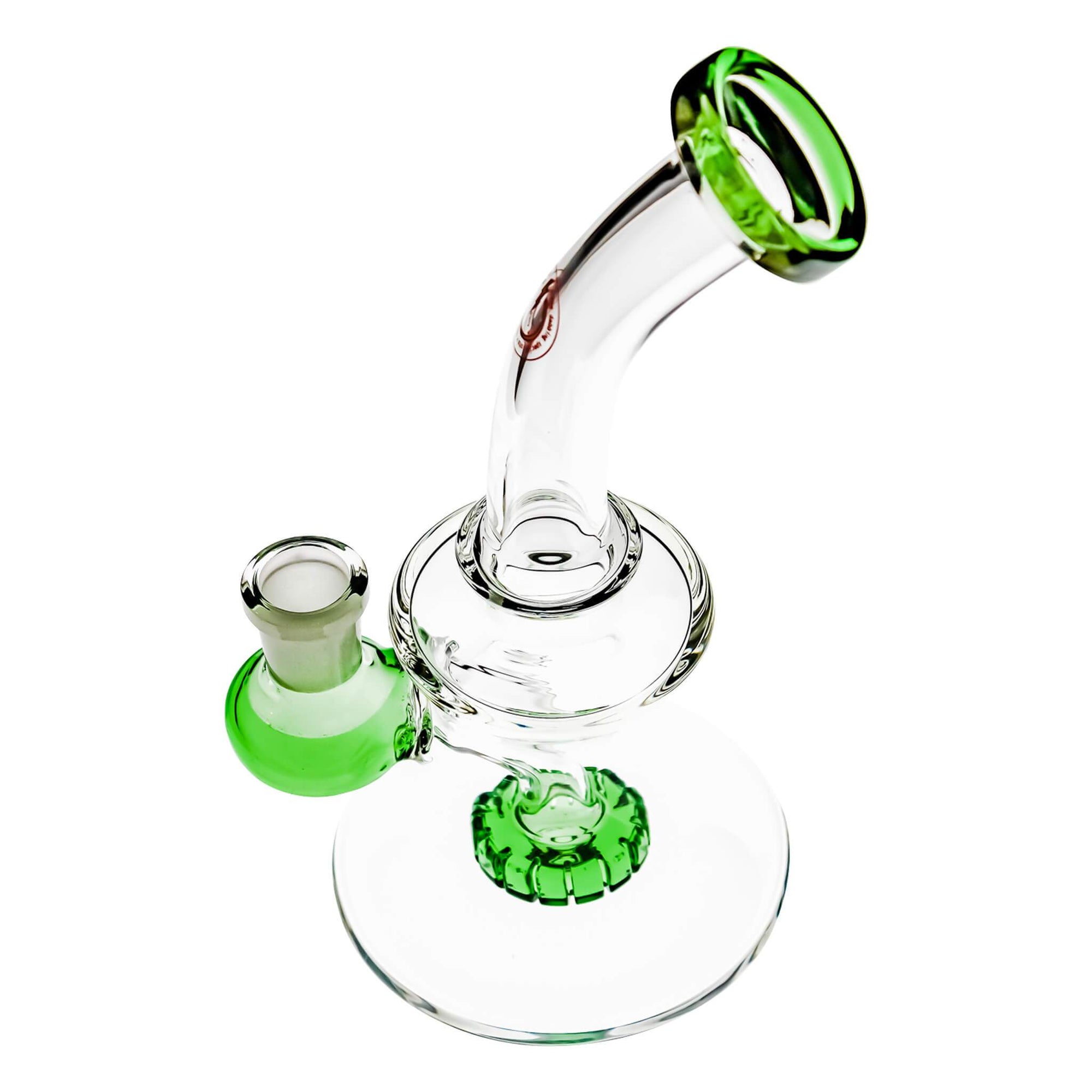TDS Shower Perc Dab Rig | Top Down Angled View | the dabbing specialists