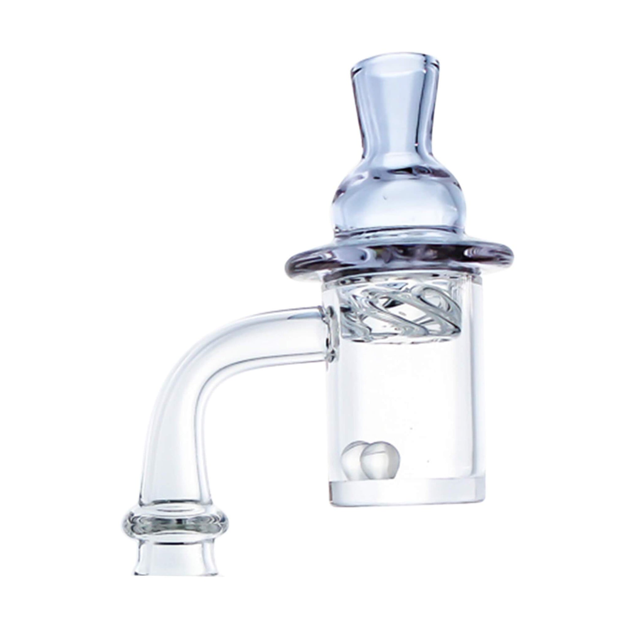 Terp Pearls, Mega Cyclone Spinner Carb Cap, and 25mm Banger Combo Pack | Blue Cap Kit View | TDS