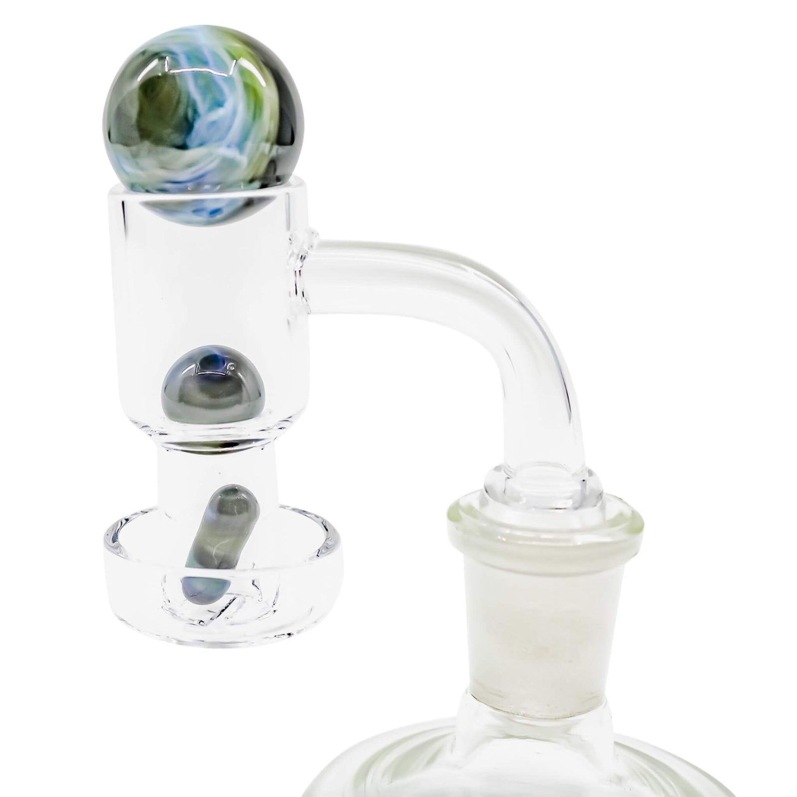 Terp Slurper Marble Set | Black Green Blue View | the dabbing specialists
