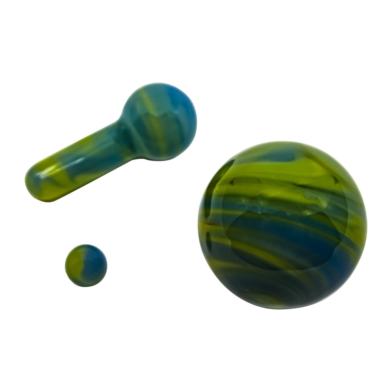 Terp Slurper Valve Pillar Marble Set | Marble Set View | the dabbing specialists