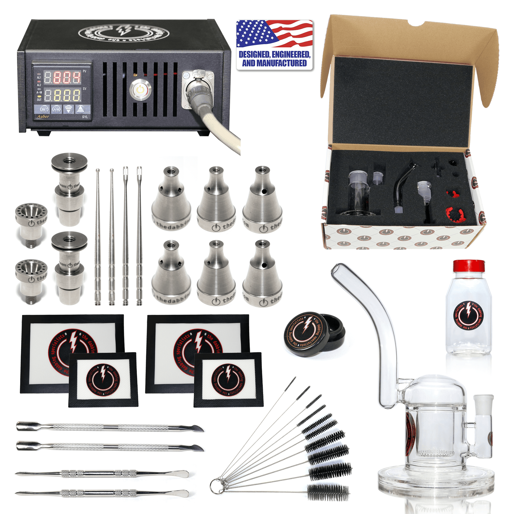 Enail Dab Kit | Ultimate Version | Black Kit Complete View | the dabbing specialists