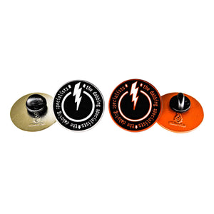 the dabbing specialists Soft Enamel Logo Pin | Both Pin Type View | the dabbing specialists