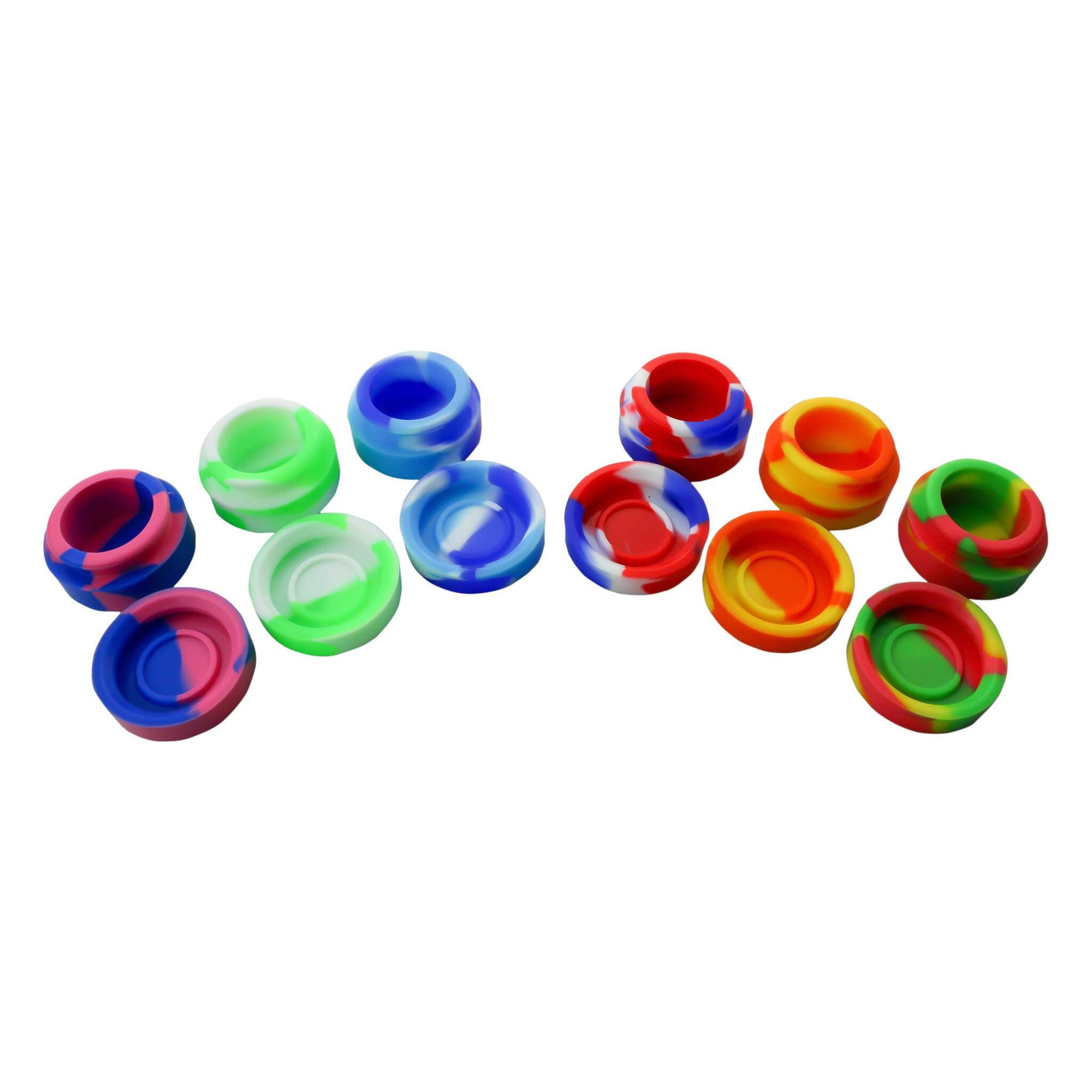 Tiny Hand Dab Rig Complete Kit #3 | Open Colorful Silicone Containers View | the dabbing specialists