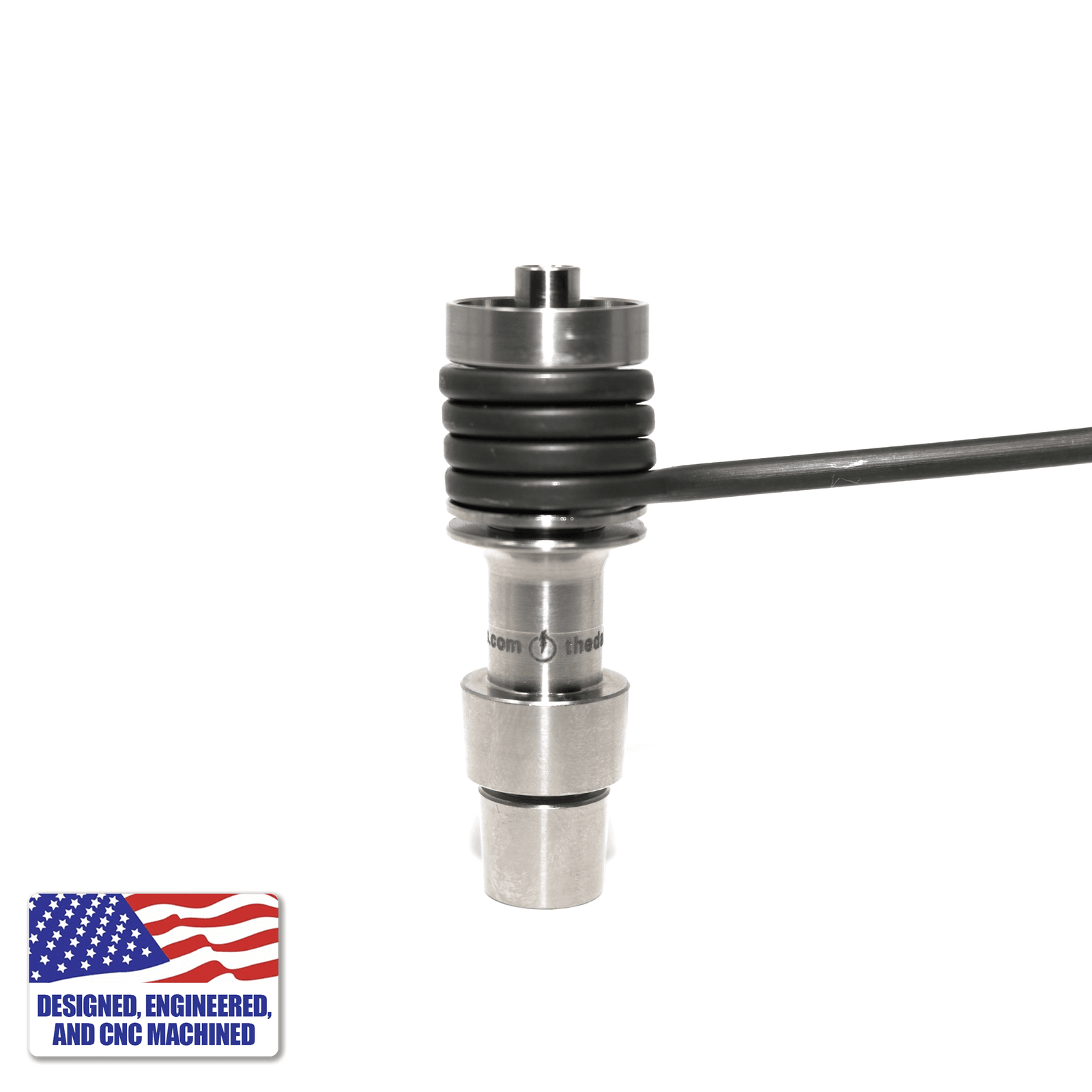 Titanium Dab Kit | 16mm Coil | 18mm/14mm Male Adapter | Coil View | the dabbing specialists