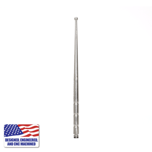 Titanium Dab Stick Set - Claw Shovel & Scoop Ball | Scoop Ball Vertical View | TDS