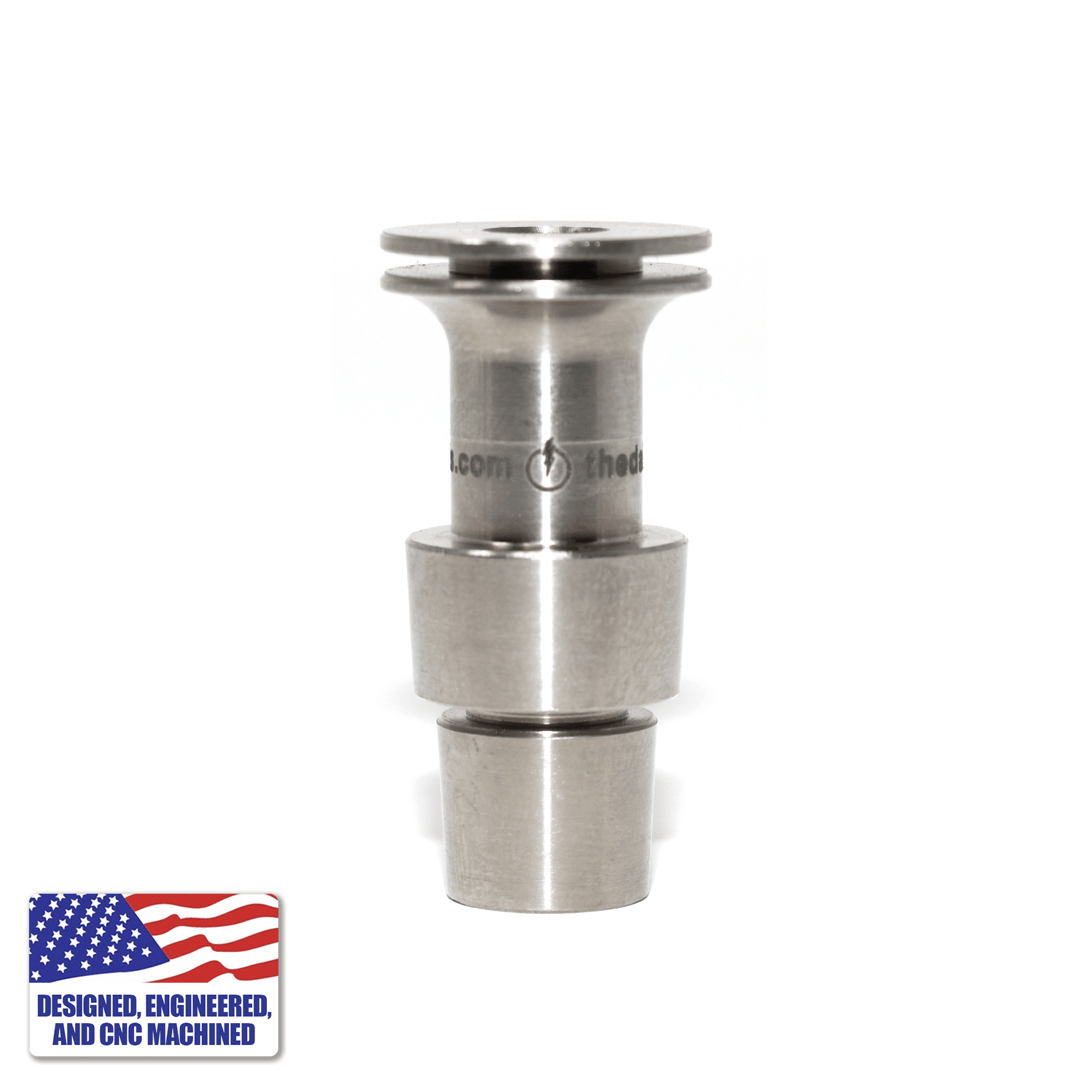 Titanium Male Nail Body Adapter | 18mm, 14mm | Side View | the dabbing specialists