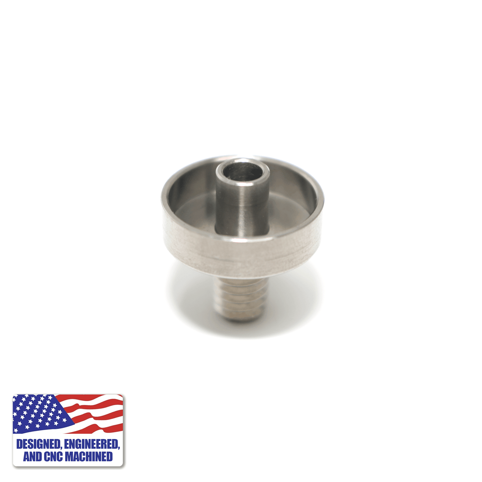 Titanium Nail for Flat Coil | Top View | the dabbing specialists