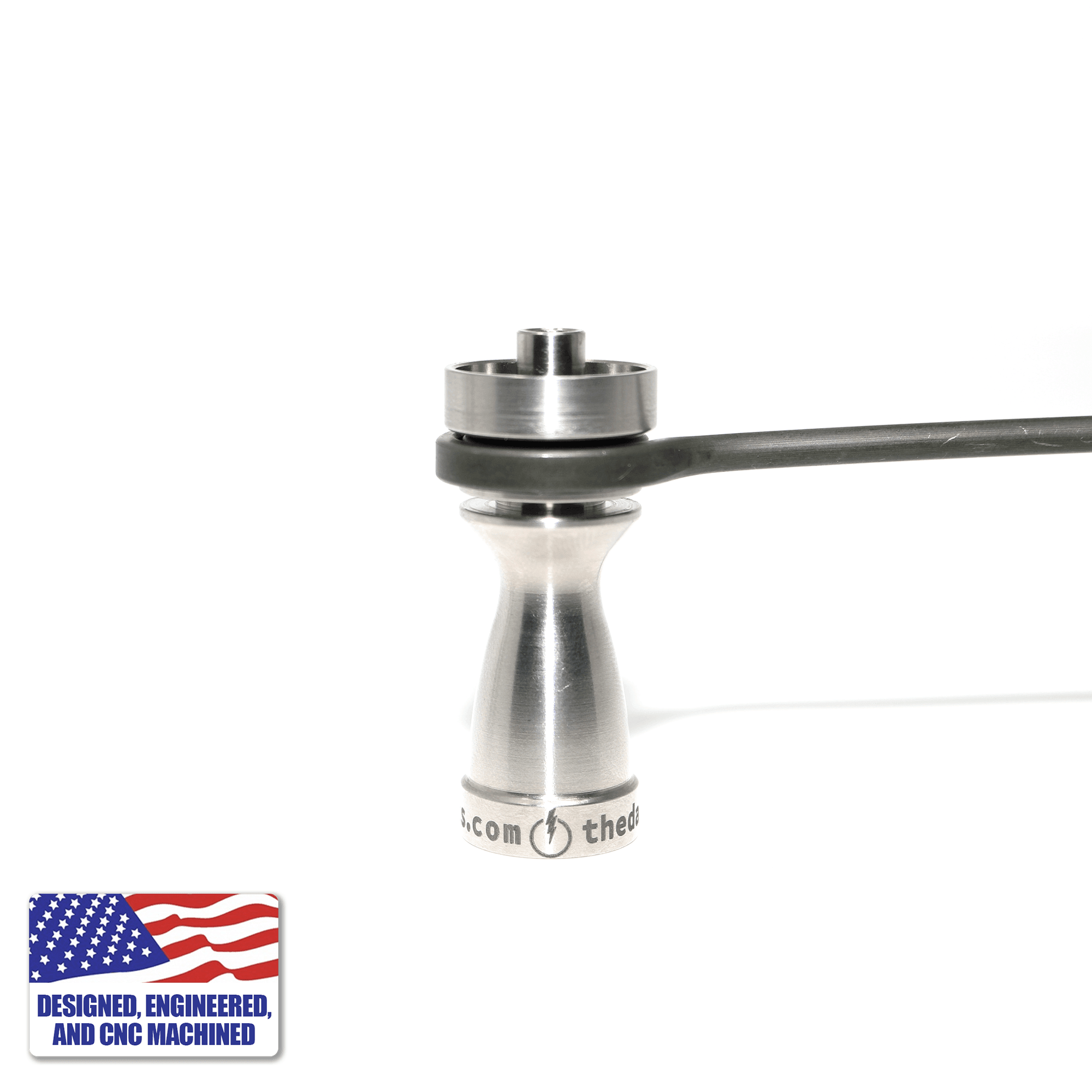 Titanium Nail for Flat Coil | Titanium Nail With Flat Coil In Use View | the dabbing specialists