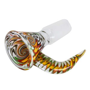 Trippy Dragon Tail Flower Bowl | Prone View | the dabbing specialists